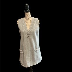 Amanda Uprichard Gray Sleeveless Mini Dress